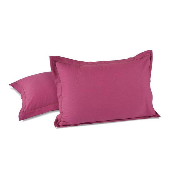 Pillow Covers - Solid Purple Pillow Cover - Set Of Two