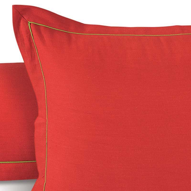 Buy Solid Red Pillow Cover - Set Of Two Pillow Covers from Vaaree