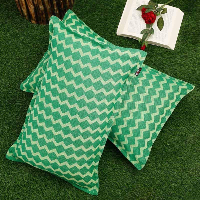 Pillow Covers - Wiggly Zig-Zag Pillow Cover - Set Of Two