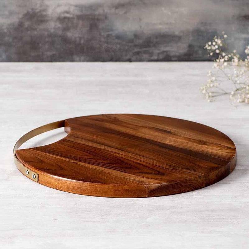 Buy Ebony Platter - Gold Platter from Vaaree