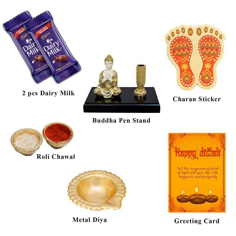 Buy Buddha Penstand Diwali Gift Set Gift Box from Vaaree