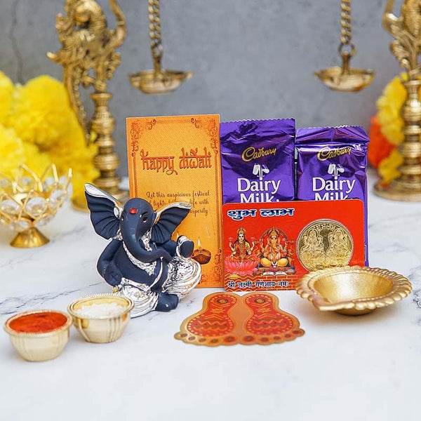 Buy Ganesha Diwali Combo Pooja Thali & Sets from Vaaree