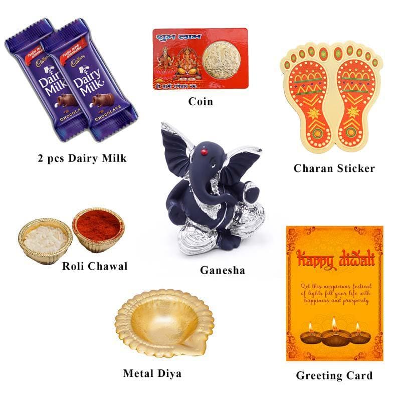 Buy Ganesha Diwali Combo Pooja Thali & Sets from Vaaree