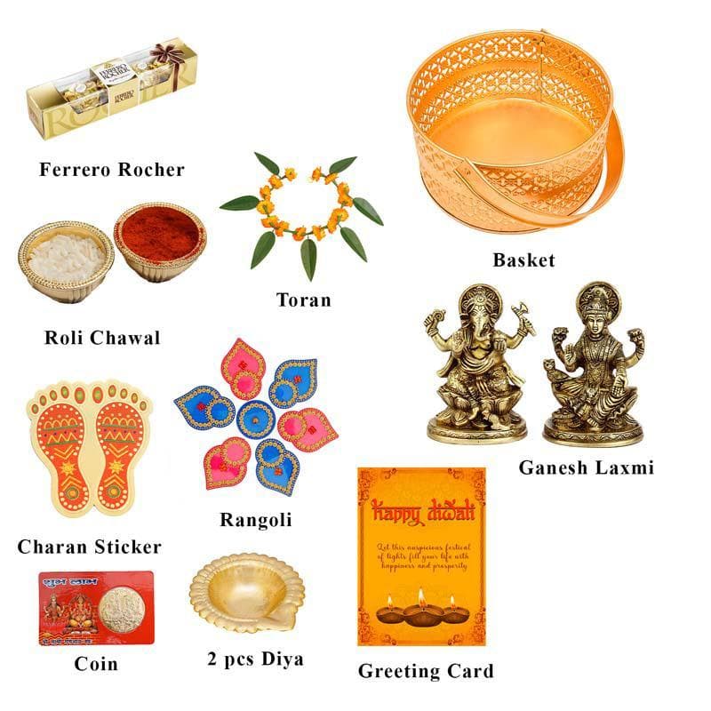 Buy Mystic Diwali Gift Set Pooja Thali & Sets from Vaaree