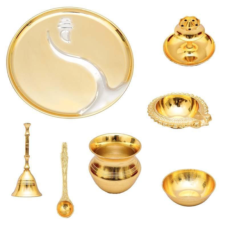 Buy Shubh Pooja Thaali Pooja Thali & Sets from Vaaree