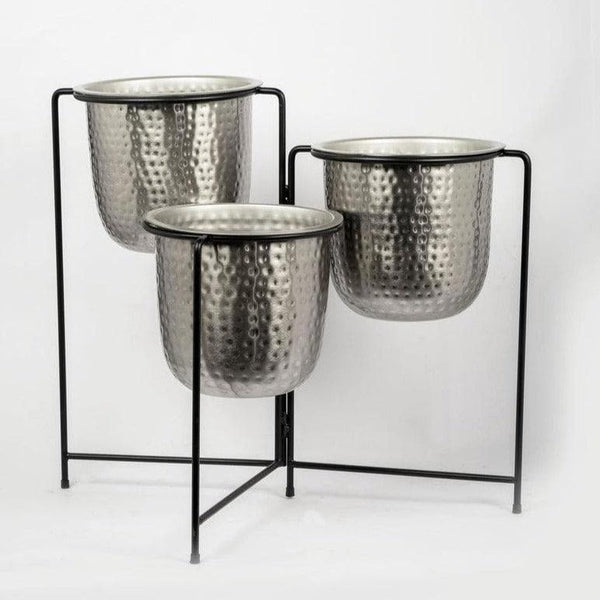 Buy Brazen Silver Nested Planters Pots & Planters from Vaaree