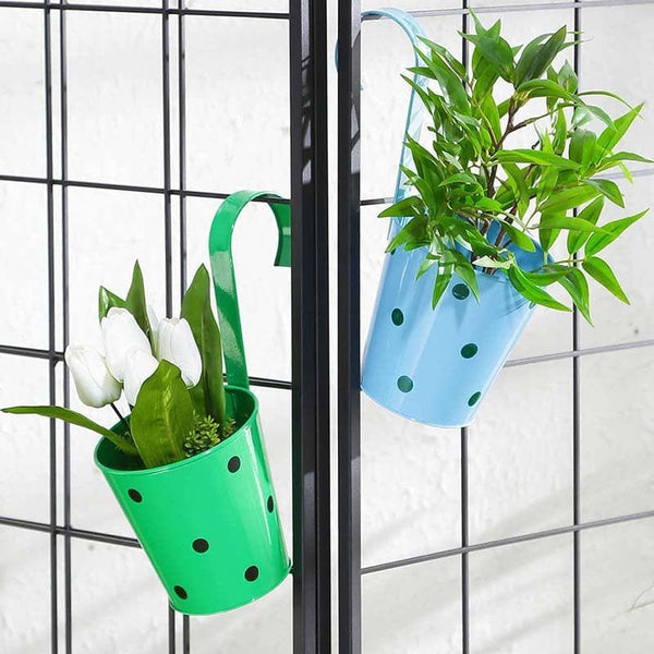 Buy Colourful Vibes Planter Set- Blue/Green Pots & Planters from Vaaree