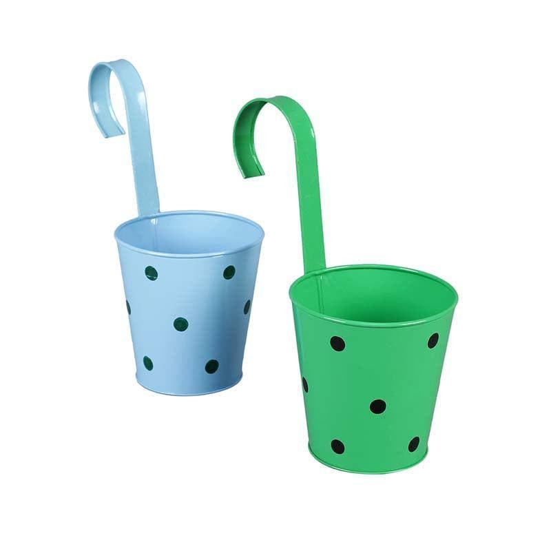 Buy Colourful Vibes Planter Set- Blue/Green Pots & Planters from Vaaree