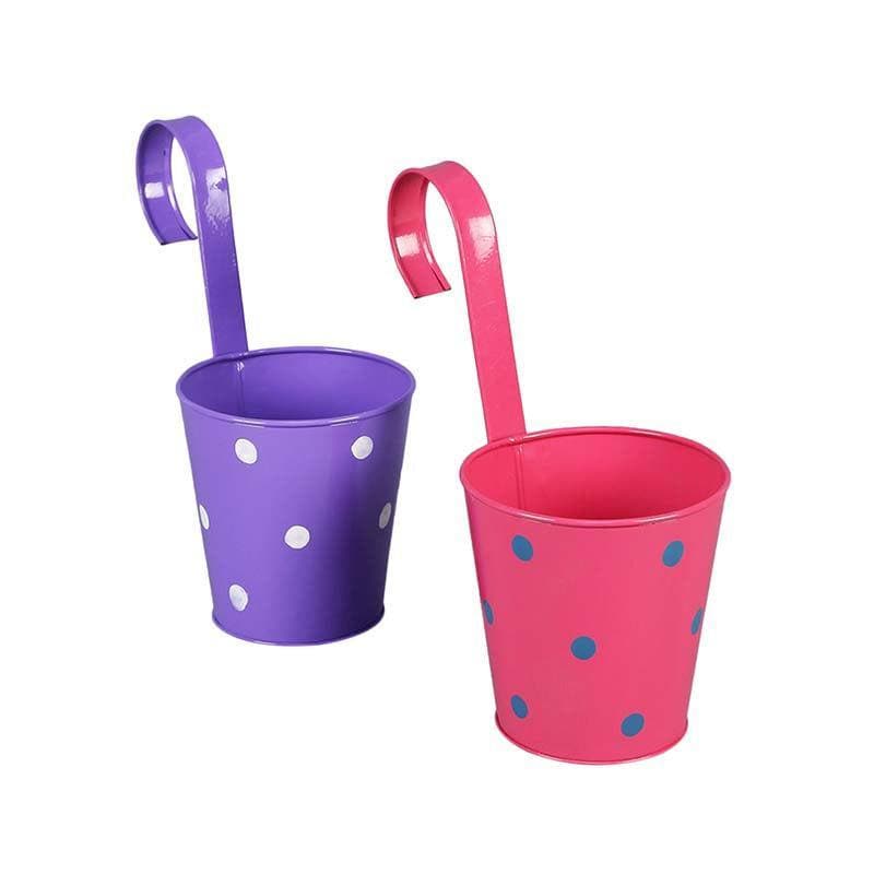 Buy Colourful Vibes Planter Set- Purple/Pink Pots & Planters from Vaaree