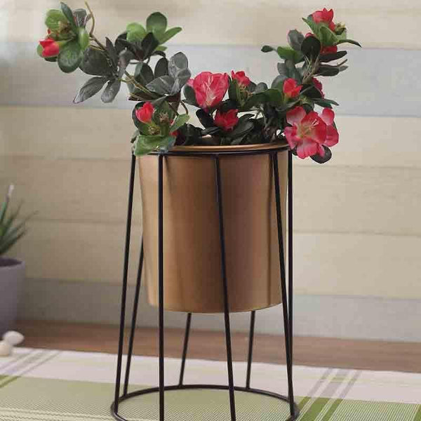 Buy Pots & Planters - Copper Cues Planter With Stand at Vaaree online