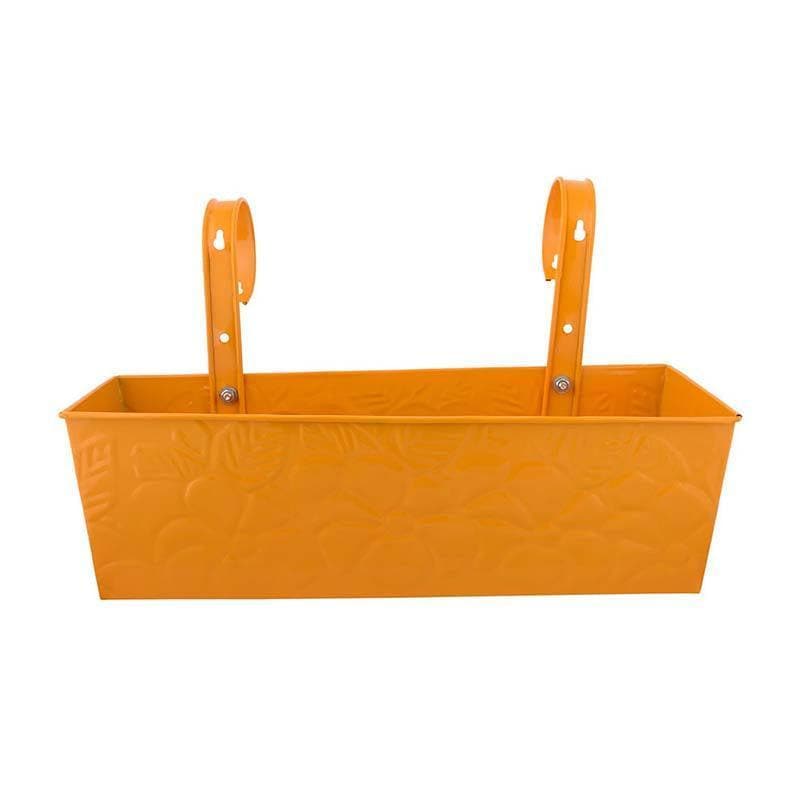 Buy Embossed Rectangle Planter- Yellow Pots & Planters from Vaaree