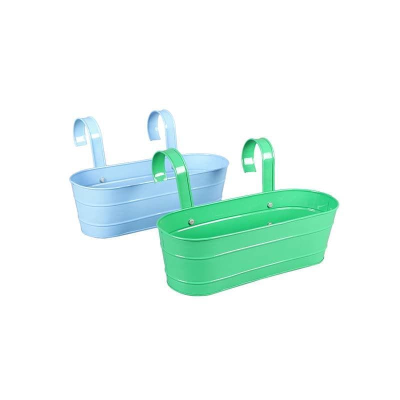 Buy Funky Planter Set- Green/Blue Pots & Planters from Vaaree