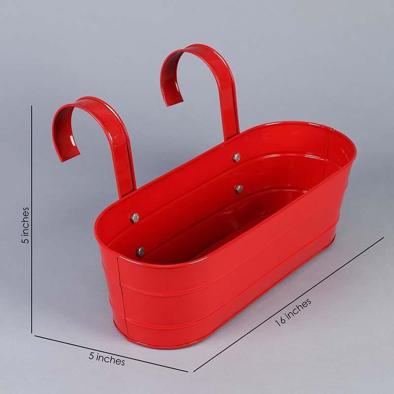 Buy Funky Planter Set- Red/Yellow Pots & Planters from Vaaree