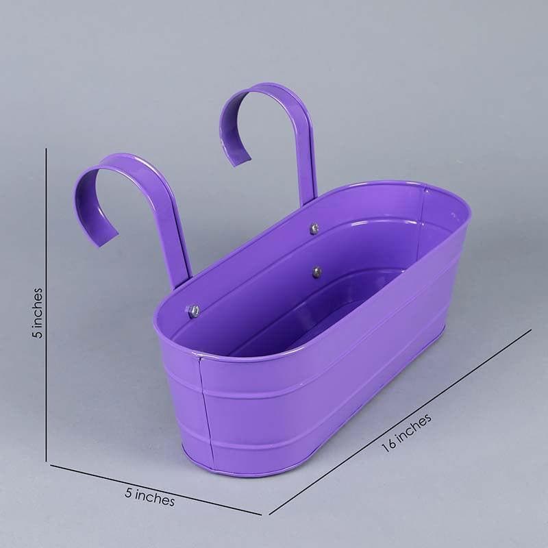 Buy Funky Planter Set- White/Purple Pots & Planters from Vaaree