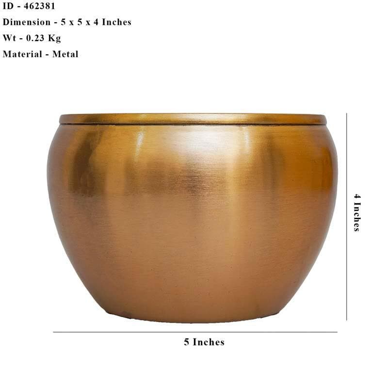 Buy Glossy Gold Planter Pots & Planters from Vaaree