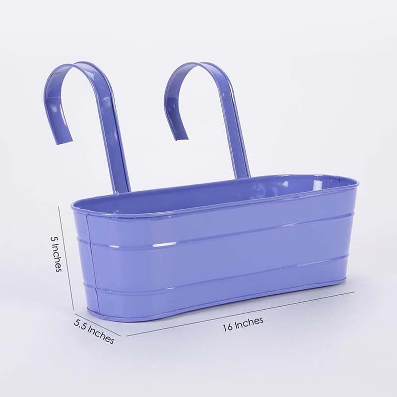 Buy Glossy Oval Planter - Blue Pots & Planters from Vaaree