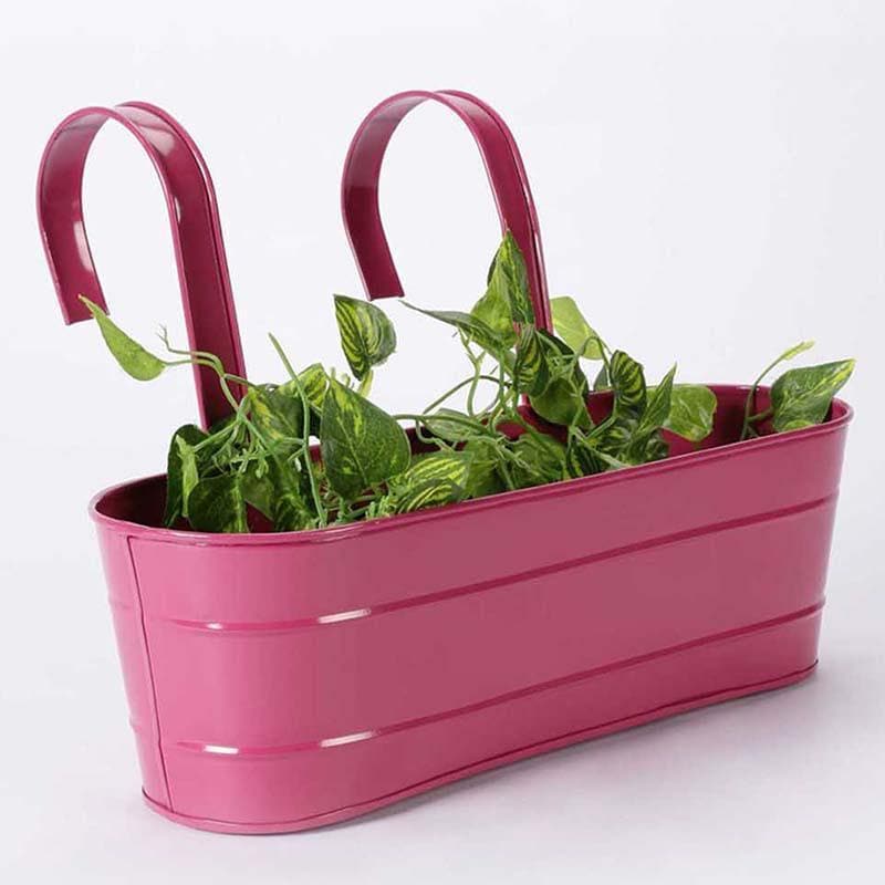 Buy Glossy Oval Planter - Pink Pots & Planters from Vaaree