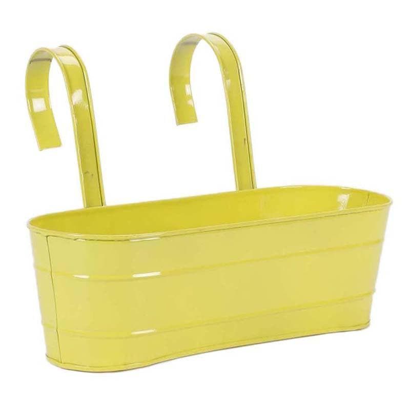 Buy Glossy Oval Planter - Yellow Pots & Planters from Vaaree