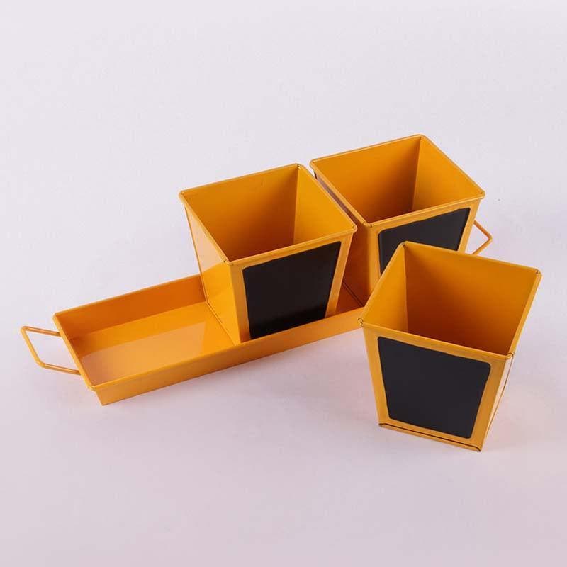 Buy Go Green Planter Set- Orange Pots & Planters from Vaaree