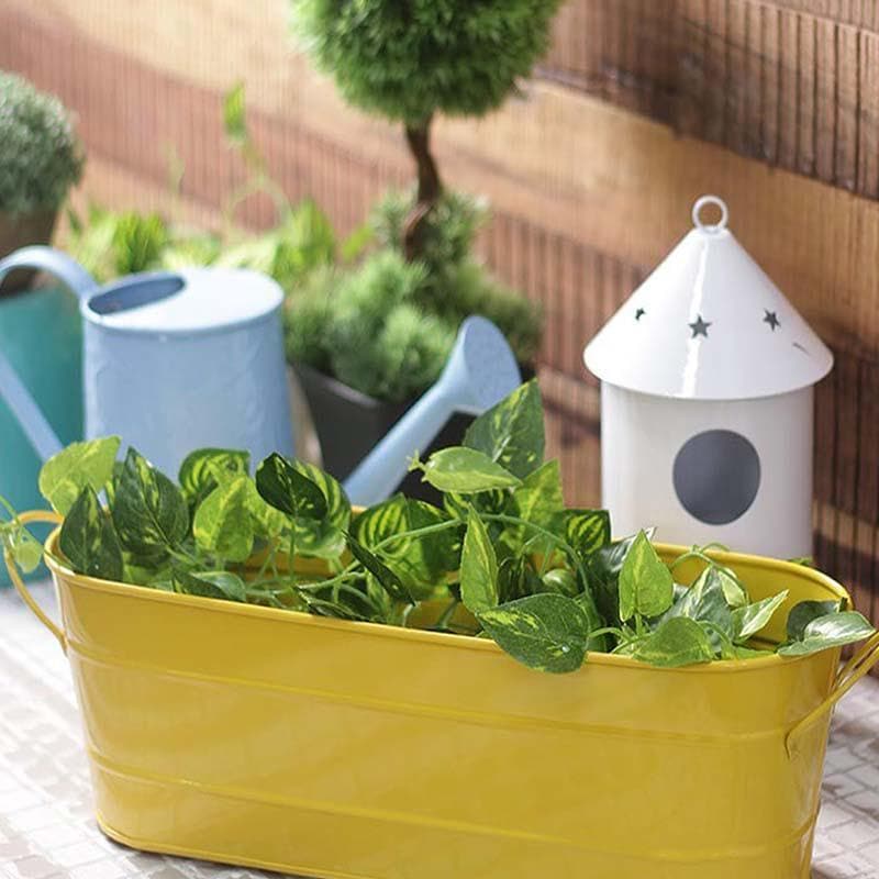 Buy Grow Greens Planter- Yellow Pots & Planters from Vaaree