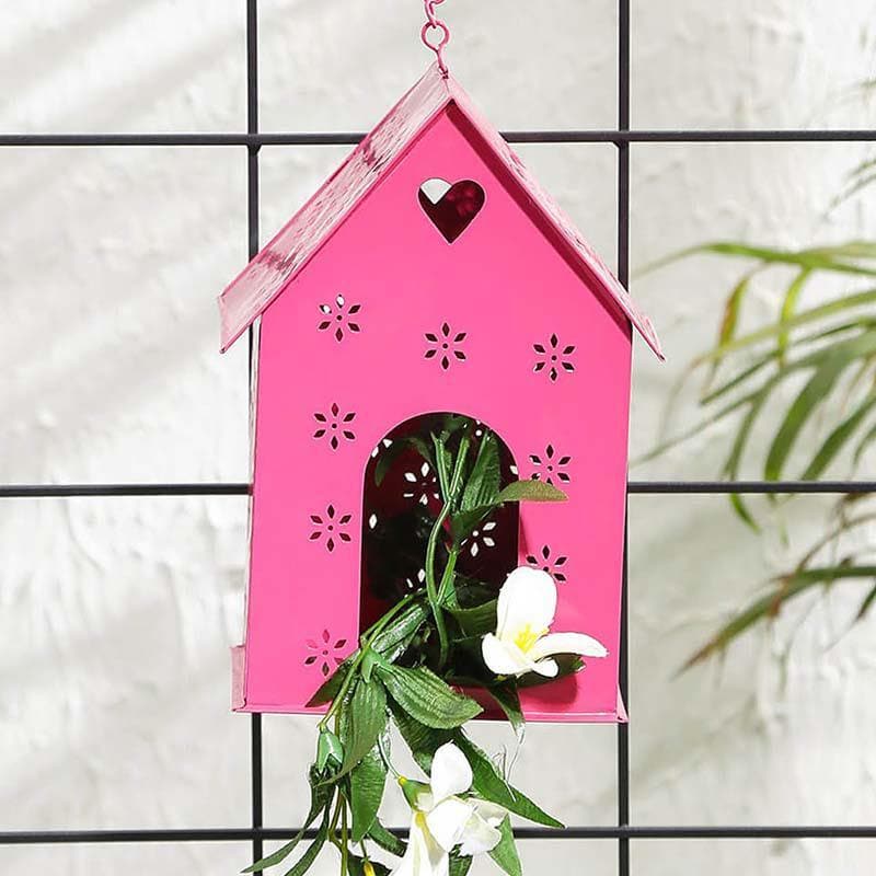 Buy Hello Birds Green Birdhouse- Pink Pots & Planters from Vaaree