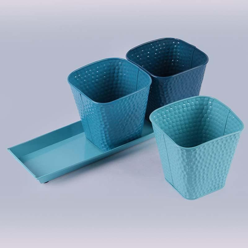 Buy Herb It Here Plantar - Blue Pots & Planters from Vaaree