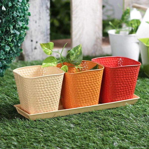 Buy Herb It Here Plantar - Orange Pots & Planters from Vaaree