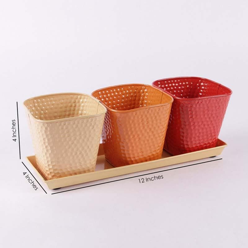 Buy Herb It Here Plantar - Orange Pots & Planters from Vaaree