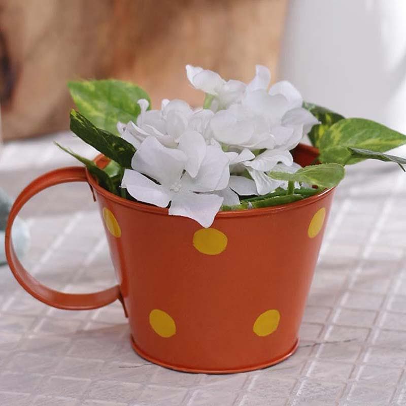 Buy Mini Mug Planter- Orange Pots & Planters from Vaaree