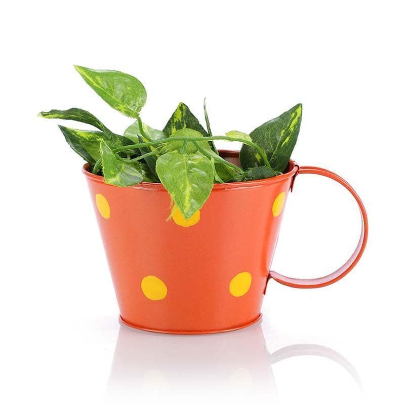 Buy Mini Mug Planter- Orange Pots & Planters from Vaaree