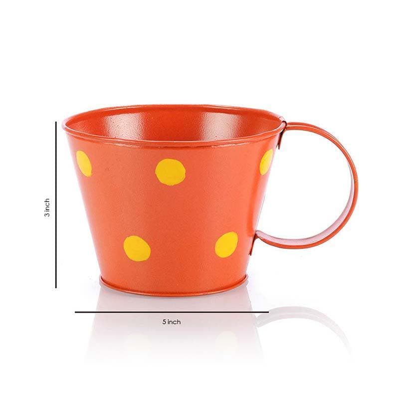 Buy Mini Mug Planter- Orange Pots & Planters from Vaaree