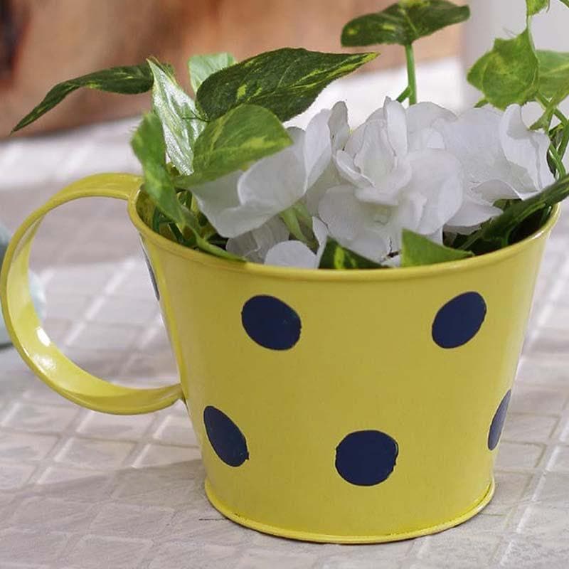 Buy Mini Mug Planter- Yellow Pots & Planters from Vaaree