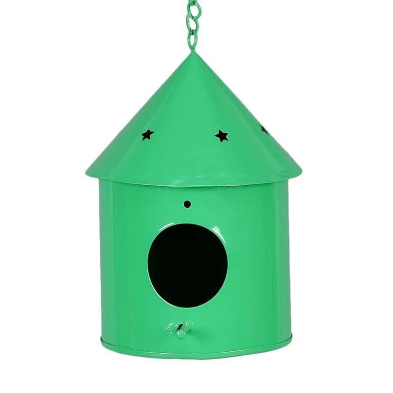 Buy Peek-A-Boo Birdhouse Hanging Planter- Green Pots & Planters from Vaaree