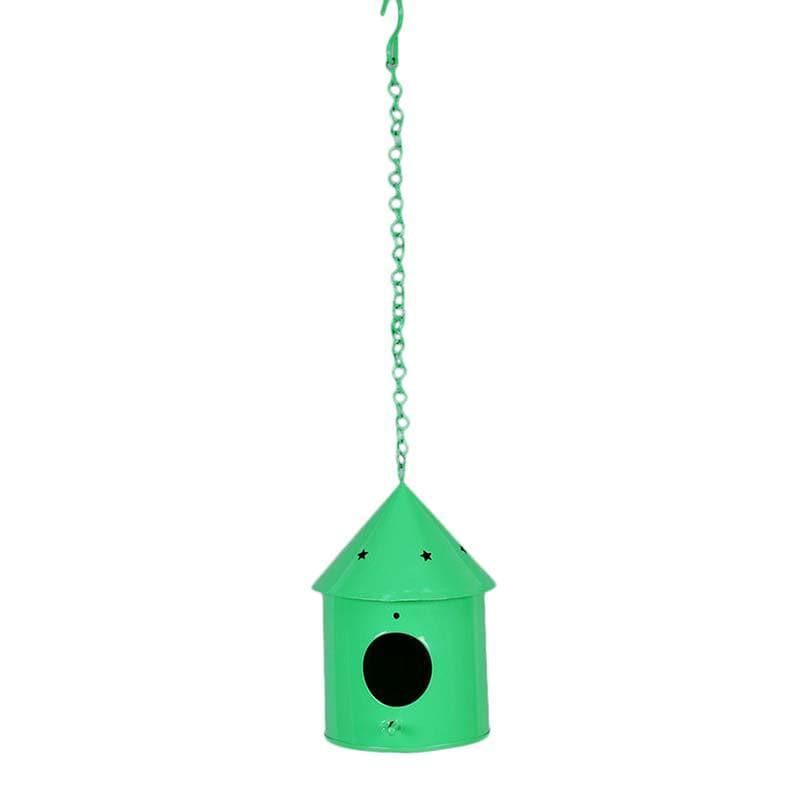 Buy Peek-A-Boo Birdhouse Hanging Planter- Green Pots & Planters from Vaaree