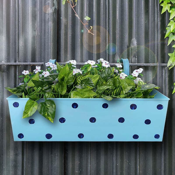 Buy Peppy Polka Planter- Blue Pots & Planters from Vaaree