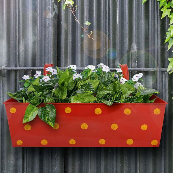 Buy Peppy Polka Planter- Red Pots & Planters from Vaaree