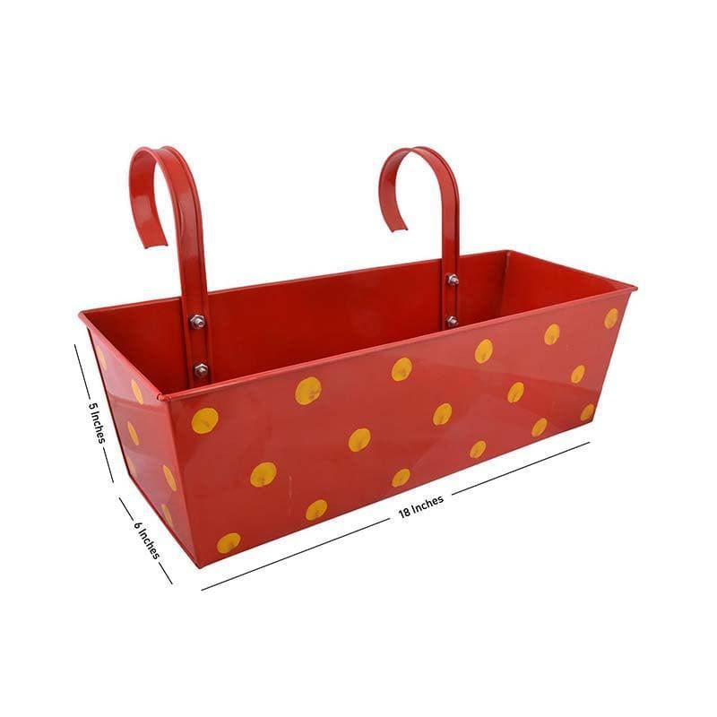 Buy Peppy Polka Planter- Red Pots & Planters from Vaaree