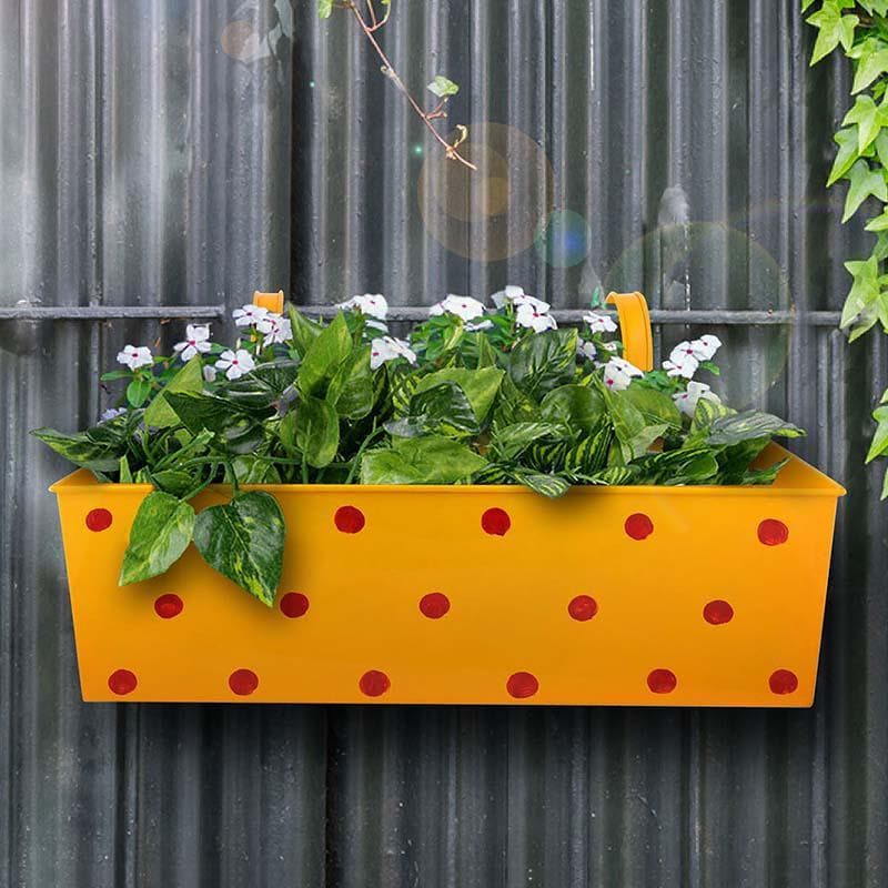 Buy Peppy Polka Planter- Yellow Pots & Planters from Vaaree