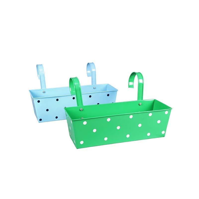 Buy Perky Planter Set- Blue/Green Pots & Planters from Vaaree