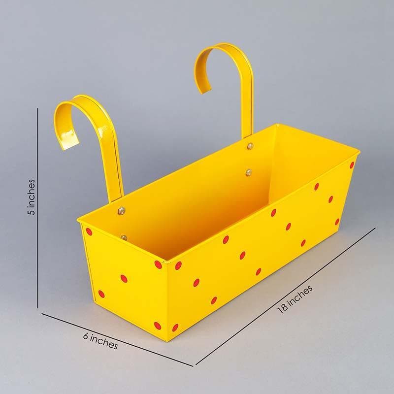 Buy Perky Planter Set- Red/Yellow Pots & Planters from Vaaree