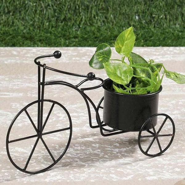 Buy Petite Bicycle Planter- Black Pots & Planters from Vaaree