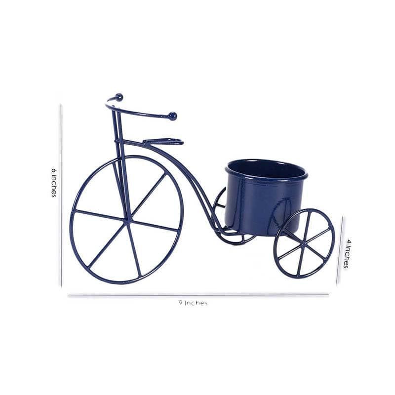 Buy Petite Bicycle Planter- Blue Pots & Planters from Vaaree