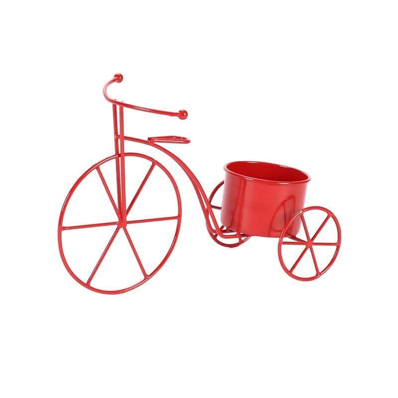 Buy Petite Bicycle Planter- Red Pots & Planters from Vaaree