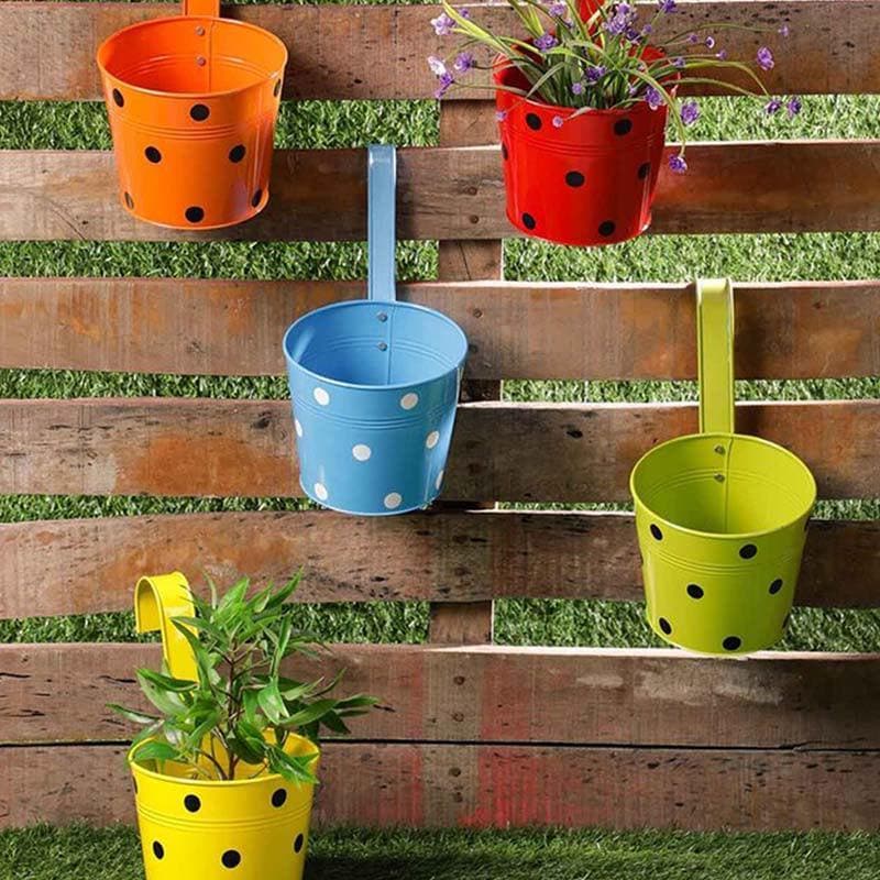 Buy Polka Dots Hanging Planters Set Pots & Planters from Vaaree