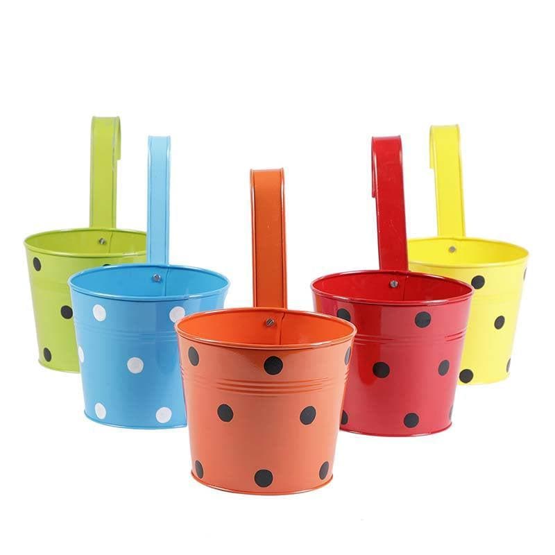 Pots & Planters - Polka Dots Hanging Planters Set