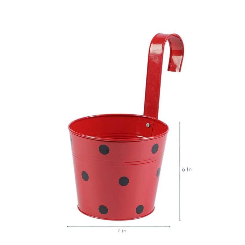 Pots & Planters - Polka Dots Hanging Planters Set