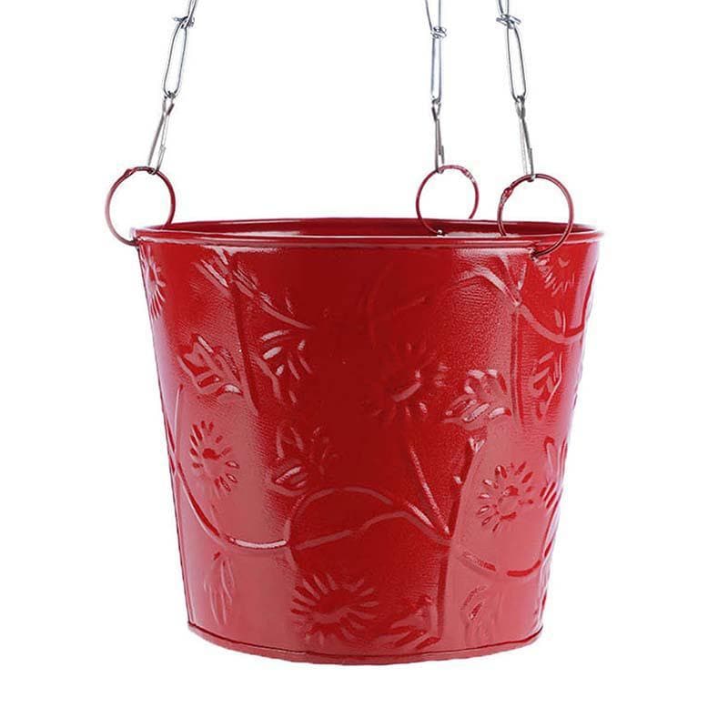 Buy Simply Solid Hanging Planter- Red Pots & Planters from Vaaree