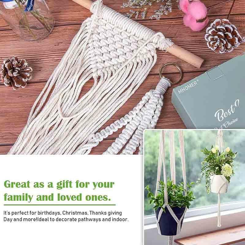 Buy Sofia Macrame Plant Hanger - Set Of Two Pots & Planters from Vaaree