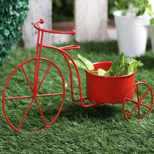 Buy Twee Bicycle Planter-Red Pots & Planters from Vaaree