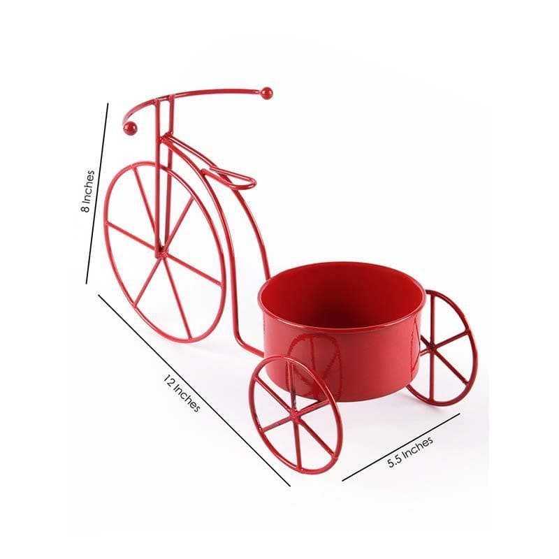 Buy Twee Bicycle Planter-Red Pots & Planters from Vaaree